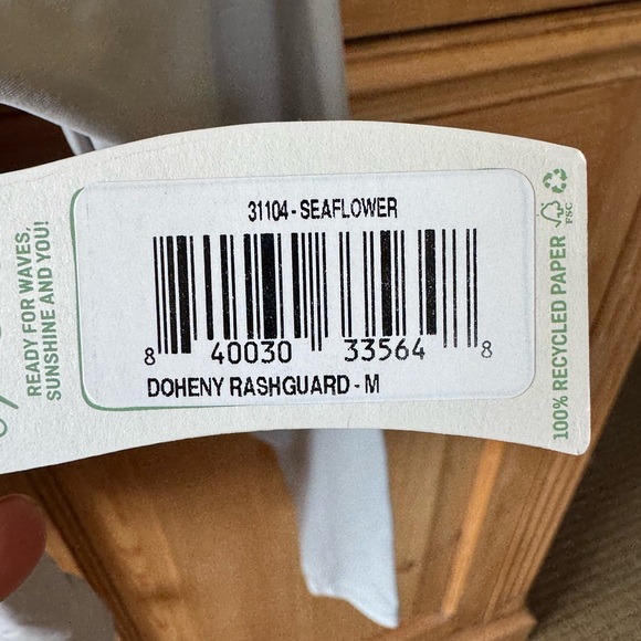 Doheny Rashguard Seea brand Size M. NWT - Picture 7 of 7